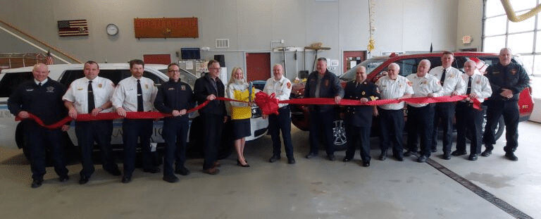 Seacoast Region fire chiefs and officials celebrate the official launch of the new Plaistow Regional Intercept program. Seacoast Region fire chiefs and officials celebrate the official launch of the new Plaistow Regional Intercept program.